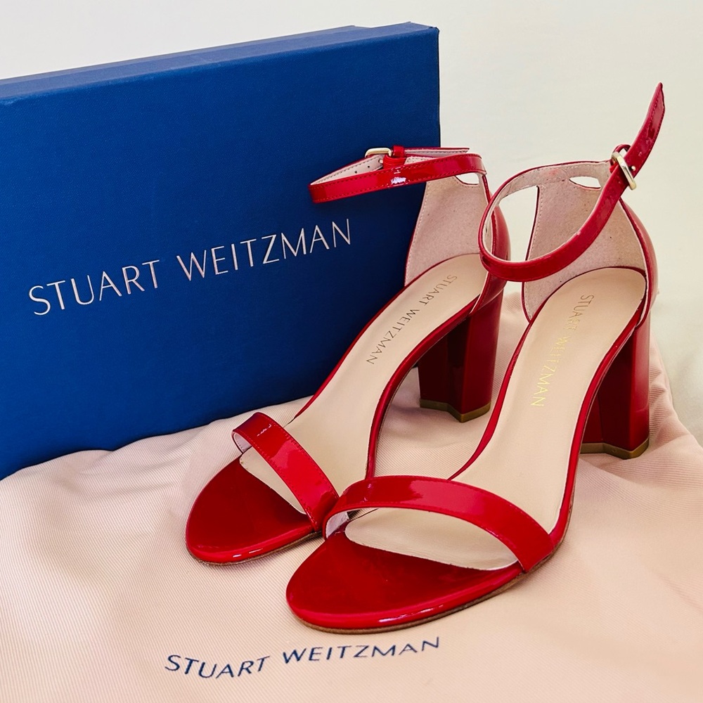 New Stuart Weitzman NearlyNude Strap Sandal 6.5 M